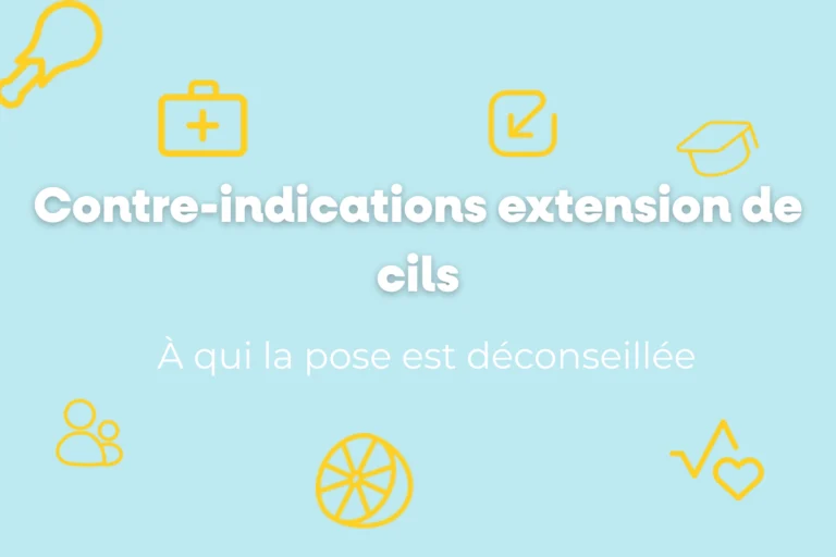 contre-indications extension de cils
