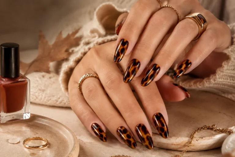 ongles ecaille de tortue tendance manucure automne 2026