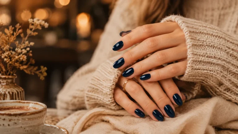 ongles bleu nuit alternative chic au noir 2026
